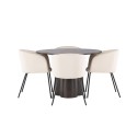 OliviaDining Table-Mocca/MoccaVeneer+Berittool-must/beež samet_4