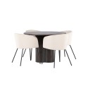 OliviaDining Table-Mocca/MoccaVeneer+Berittool-must/beež samet_4