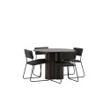 OliviaDining Table-Mocca/MoccaVeneer+KenthChair-Must/MustPU_4