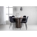 OliviaDiningTable-Mocca/MoccaVeneer+PolarDiningChair-Blacklegs/BlackVelvet_4