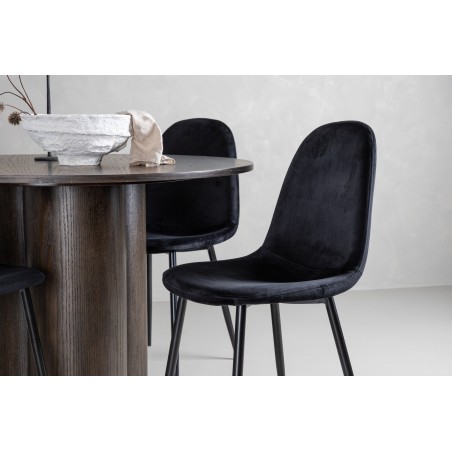 OliviaDiningTable-Mocca/MoccaVeneer+PolarDiningChair-Blacklegs/BlackVelvet_4