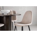 OliviaDining Table-Mocca/MoccaVeneer+PolarDining Chair-Blacklegs/Beige Velvet_4
