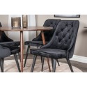 Plaza Ümarlaud 100 cm - Pähkel plaat - Pähkel jalad+Velvet Deluxe söögitool