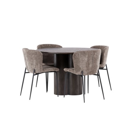 OliviaDiningTable-Mocca/MoccaVeneer+ModestoDiningChair-Beige/BeigeBoucle_4