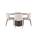 OliviaDining Table-Mocca/MoccaVeneer+ModestoDining Chair-Grey/SmokedBlackBoucle_4