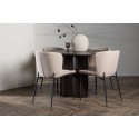 OliviaDining Table-Mocca/MoccaVeneer+ModestoDining Chair-Grey/SmokedBlackBoucle_4