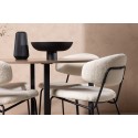 Durango söögilaud - must / pähkel MDF + Chico söögitool - must / valge Boucle _4