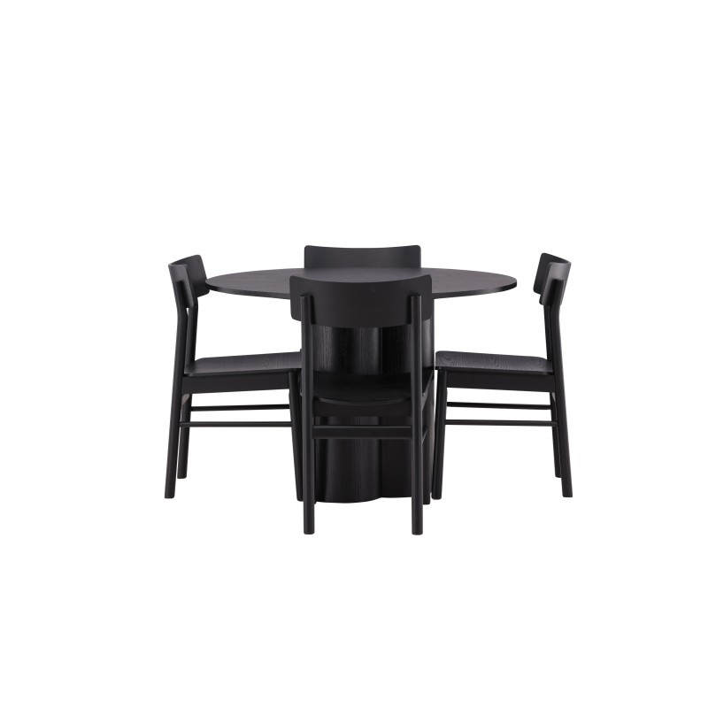 OliviaDining Table-Black/Black Vineer+MontrosDining Chair-Natural/Natural Rubberwood_4