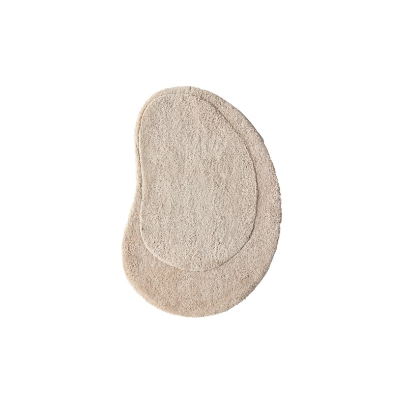 Elvis Cotton Blend vannitoavaip Riidest aluspind - 60*85 - ovaalne - valkjas