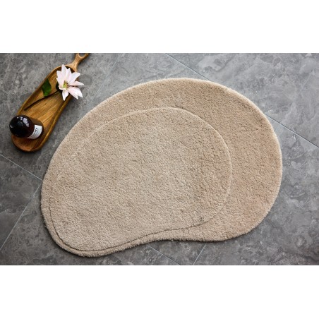Elvis Cotton Blend vannitoavaip Riidest aluspind - 60*85 - ovaalne - valkjas