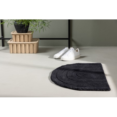 Uksematt Nora Wool - 50*80- -Poolkuu-must