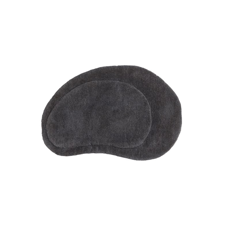 Uksematt Sten Wool Blend Riidest aluspind - 50*75- -Ovaalne -Tumehall
