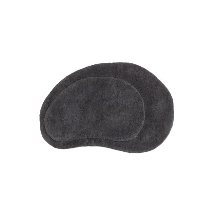 Uksematt Sten Wool Blend Riidest aluspind - 50*75- -Ovaalne -Tumehall