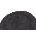 Uksematt Sten Wool Blend Riidest aluspind - 50*75- -Ovaalne -Tumehall