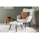 Como tugitool Ottomaniga – must/valge boucle