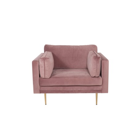 Boom – Single Chair Velvet – tolmune roosa