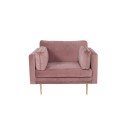 Boom – Single Chair Velvet – tolmune roosa