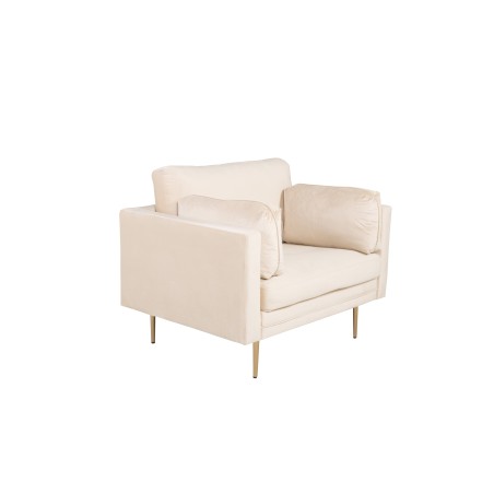 Boom tugitool - Single Chair Velvet - Creme