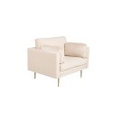 Boom tugitool - Single Chair Velvet - Creme