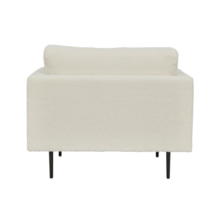 Boom tugitool Single Chair - Teddy Fabric valge