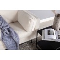 Boom tugitool Single Chair - Teddy Fabric valge