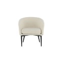 Fluffy Lounge Chair - valge / mustad jalad 