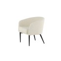Fluffy Lounge Chair - valge / mustad jalad 