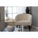 Fluffy Lounge Chair - valge / mustad jalad 