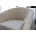 Fluffy Lounge Chair - valge / mustad jalad 