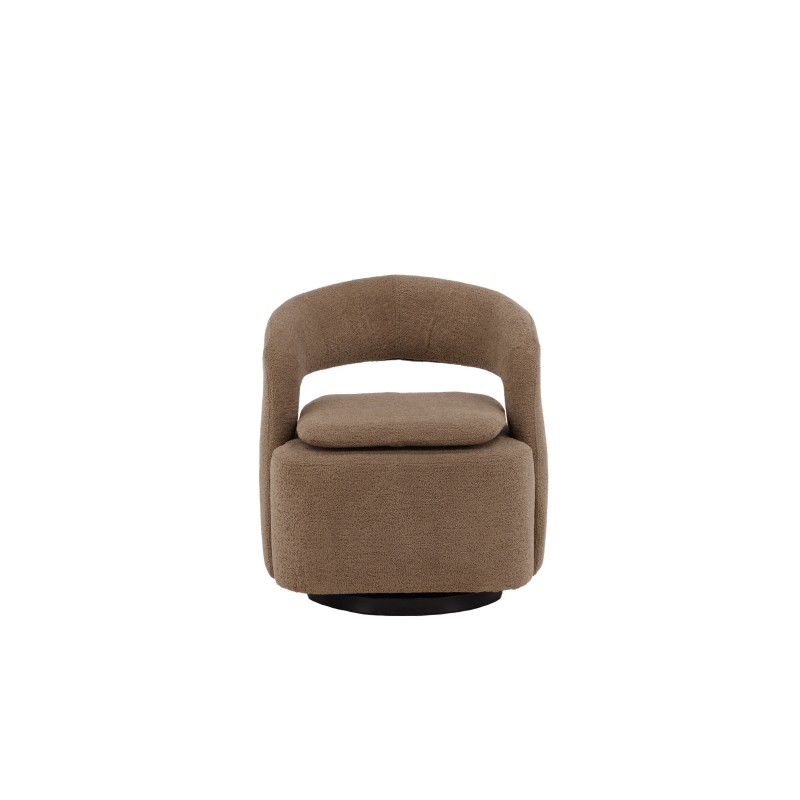Laurel tugitool – must/pruun boucle