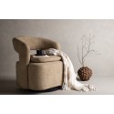 Laurel tugitool – must/pruun boucle