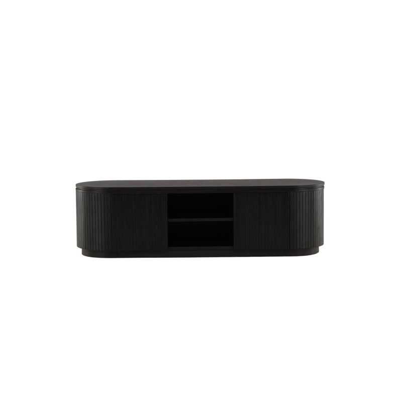 Fjällbacka TV alus – MDF spoon / must tamm/faneer
