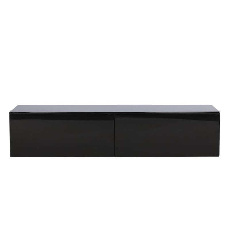 Fristad TV alus 160x45x35 cm - MDF musta läikiva PU lakivärviga