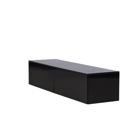 Fristad TV alus 160x45x35 cm - MDF musta läikiva PU lakivärviga