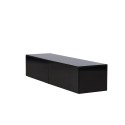 Fristad TV alus 160x45x35 cm - MDF musta läikiva PU lakivärviga