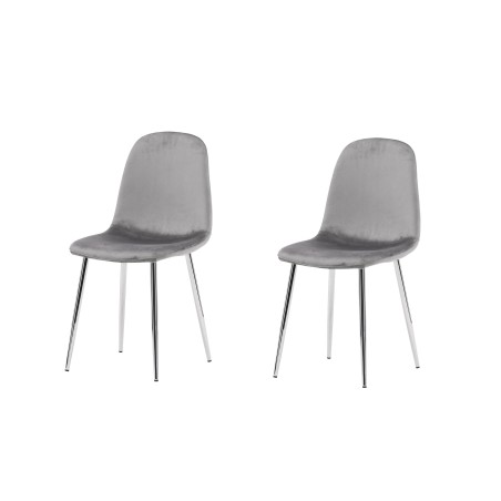 Eva söögitool 2-pakk - Helehall / Helehall Velvet