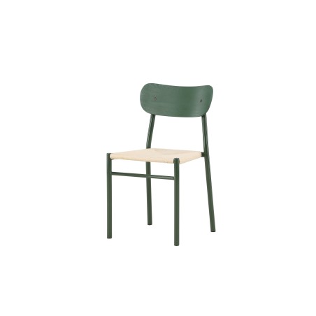 Polly söögitool 2-pakk - rohelised jalad / loodusnöör