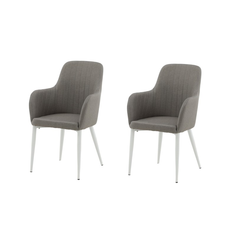Comfort Chair 2-pakendis Polar hall - valged jalad