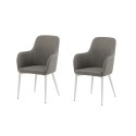 Comfort Chair 2-pakendis Polar hall - valged jalad