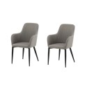 Comfort Chair 2-pakendis Polar hall - mustad jalad