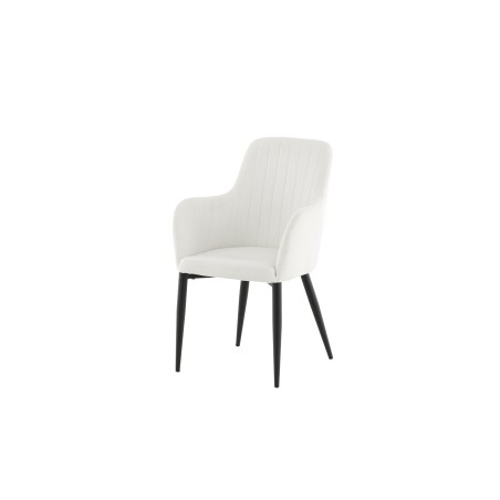 Söögitool Comfort 2-pakk - mustad jalad / beež velvetist
