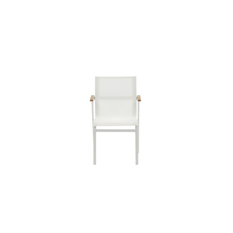 Mexico Chair 2-pakk - valge/tiikpuu