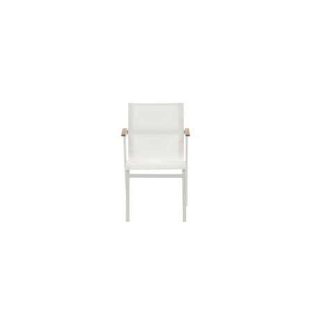 Mexico Chair 2-pakk - valge/tiikpuu