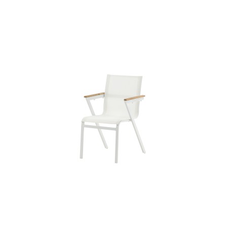 Mexico Chair 2-pakk - valge/tiikpuu