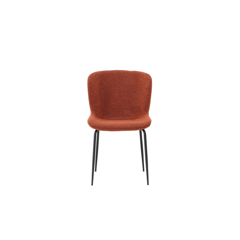 Modesto söögitool 2-pakk - Black Legs / Roasty Boucle