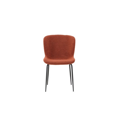 Modesto söögitool 2-pakk - Black Legs / Roasty Boucle