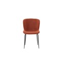 Modesto söögitool 2-pakk - Black Legs / Roasty Boucle