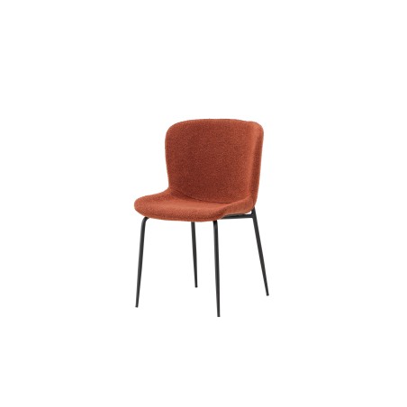 Modesto söögitool 2-pakk - Black Legs / Roasty Boucle