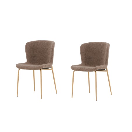 Modesto söögitool 2-pakk - Mocca / Brown boucle