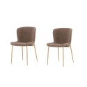 Modesto söögitool 2-pakk - Mocca / Brown boucle